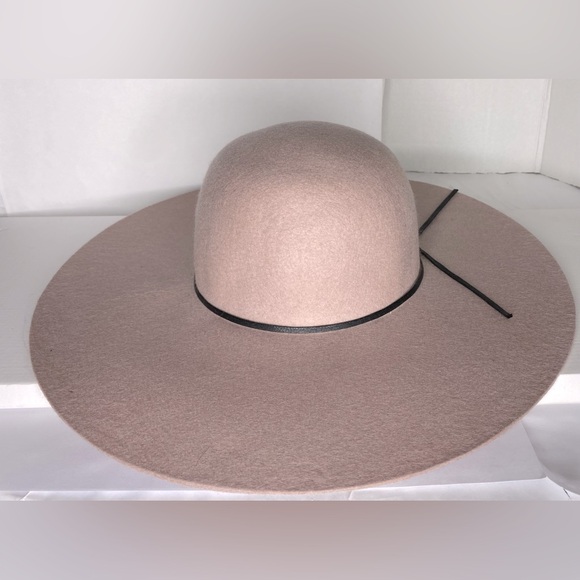 Nordstrom Brass Plum (BP) Wool Floppy Hat in Rose Pink - Picture 2 of 11